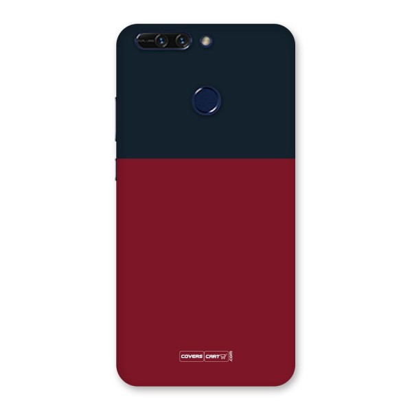 Maroon and Navy Blue Back Case for Honor 8 Pro