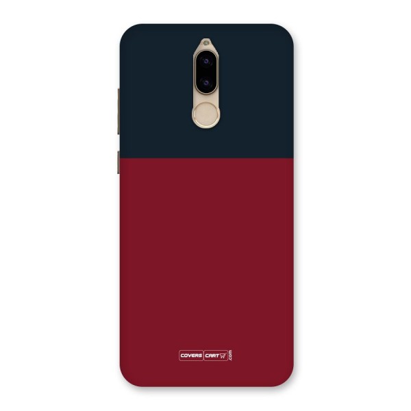 Maroon and Navy Blue Back Case for Honor 9i