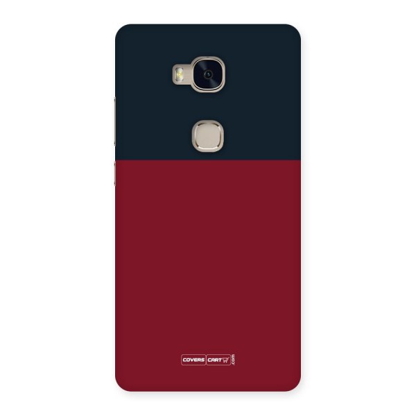 Maroon and Navy Blue Back Case for Huawei Honor 5X