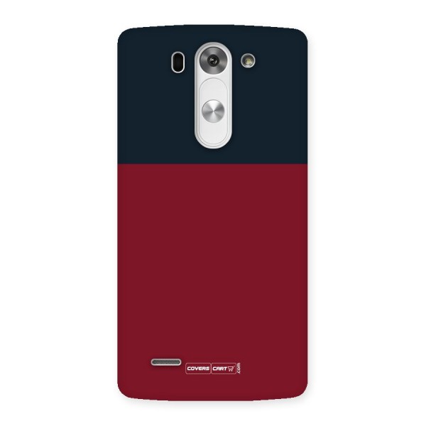 Maroon and Navy Blue Back Case for LG G3 Mini