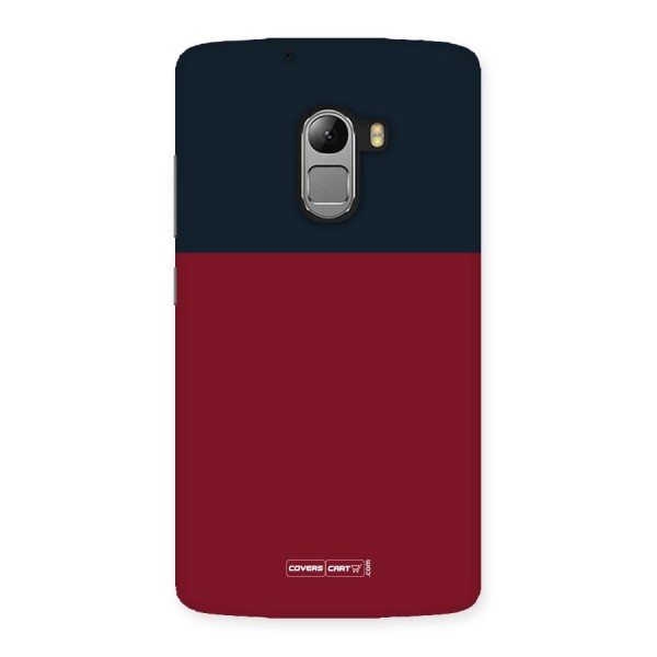 Maroon and Navy Blue Back Case for Lenovo K4 Note