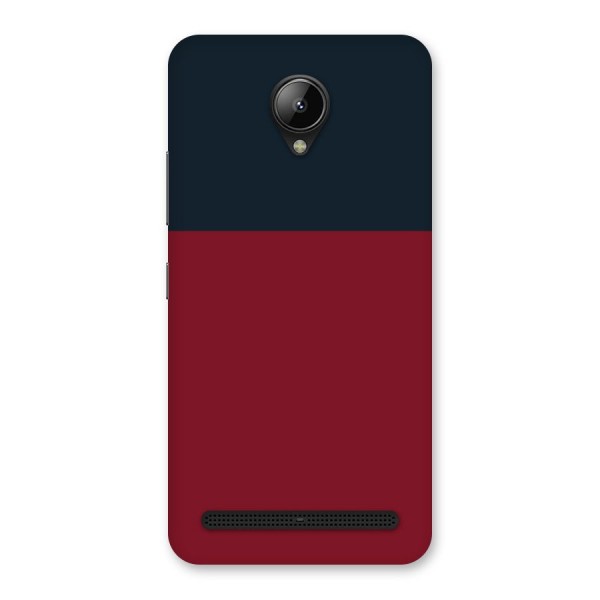 Maroon and Navy Blue Back Case for Lenovo C2