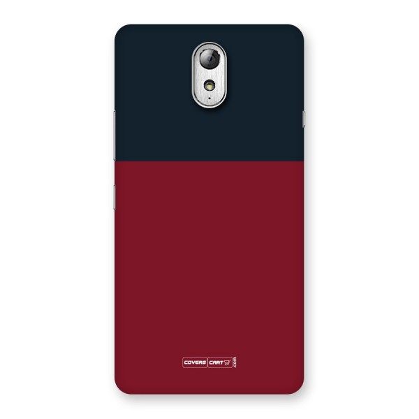 Maroon and Navy Blue Back Case for Lenovo Vibe P1M