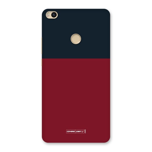 Maroon and Navy Blue Back Case for Mi Max 2
