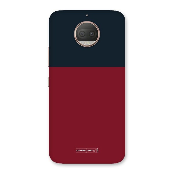 Maroon and Navy Blue Back Case for Moto G5s Plus