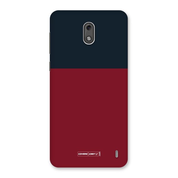 Maroon and Navy Blue Back Case for Nokia 2