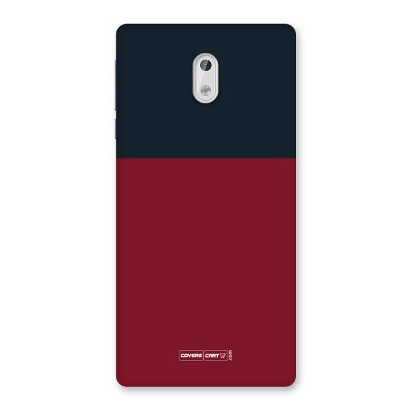 Maroon and Navy Blue Back Case for Nokia 3