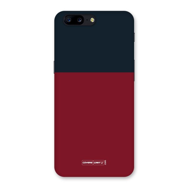 Maroon and Navy Blue Back Case for OnePlus 5