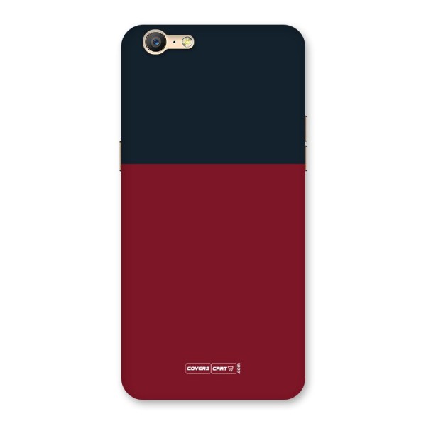 Maroon and Navy Blue Back Case for Oppo A57