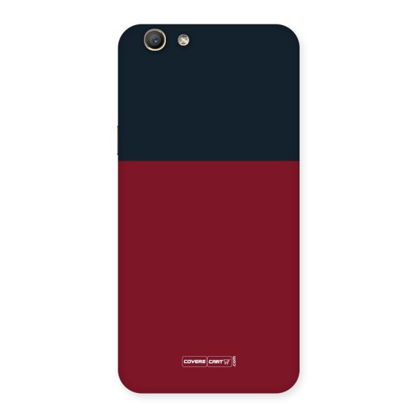 Maroon and Navy Blue Back Case for Oppo F1s