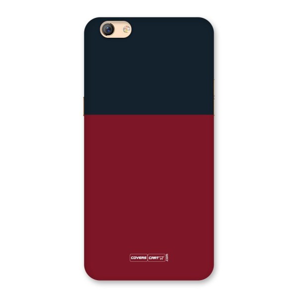 Maroon and Navy Blue Back Case for Oppo F3 Plus
