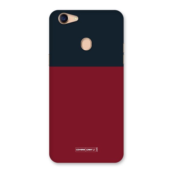 Maroon and Navy Blue Back Case for Oppo F5