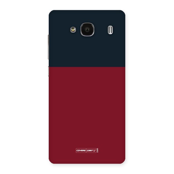 Maroon and Navy Blue Back Case for Redmi 2 Prime