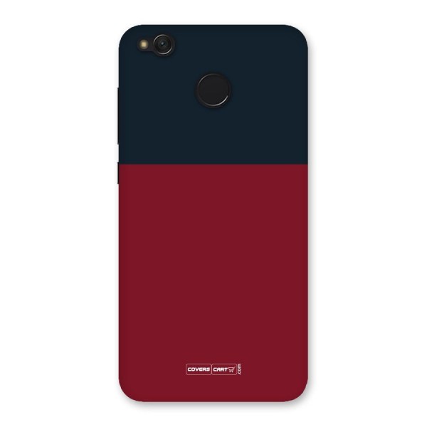Maroon and Navy Blue Back Case for Redmi 4