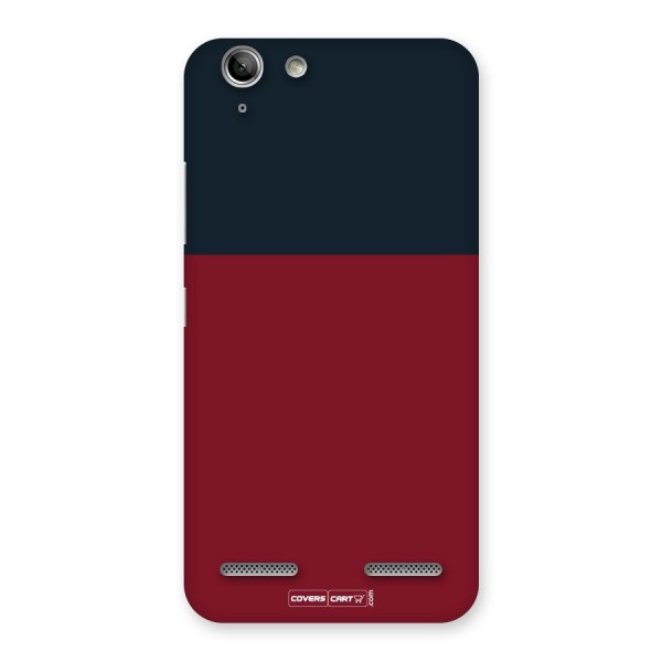 Maroon and Navy Blue Back Case for Vibe K5