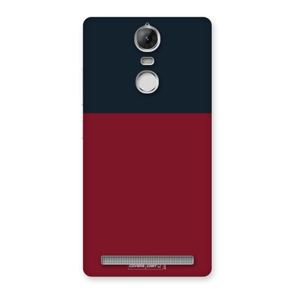 Maroon and Navy Blue Back Case for Vibe K5 Note