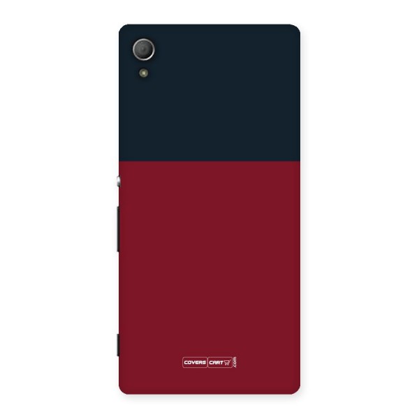 Maroon and Navy Blue Back Case for Xperia Z3 Plus