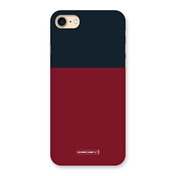 Maroon and Navy Blue Back Case for iPhone 7