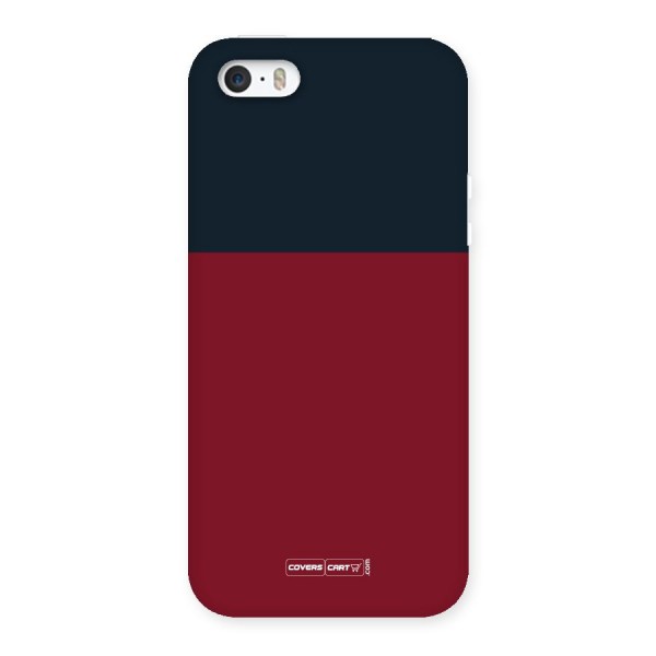 Maroon and Navy Blue Back Case for iPhone SE