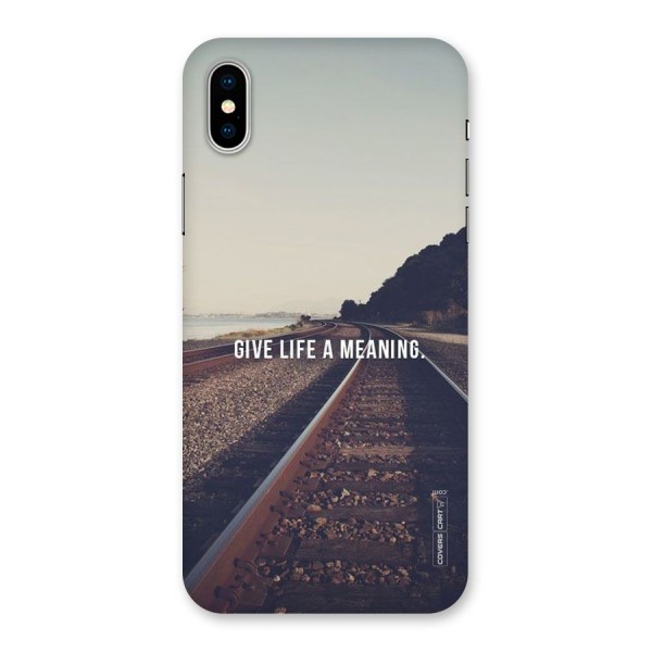 Meaning To Life Back Case for iPhone X