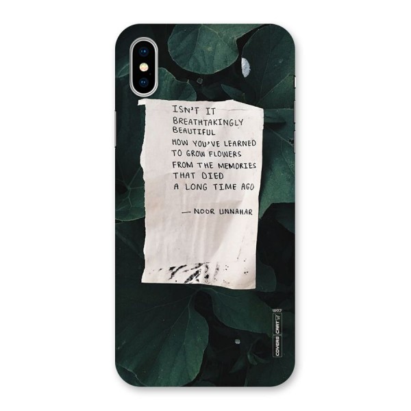 Memories Back Case for iPhone X