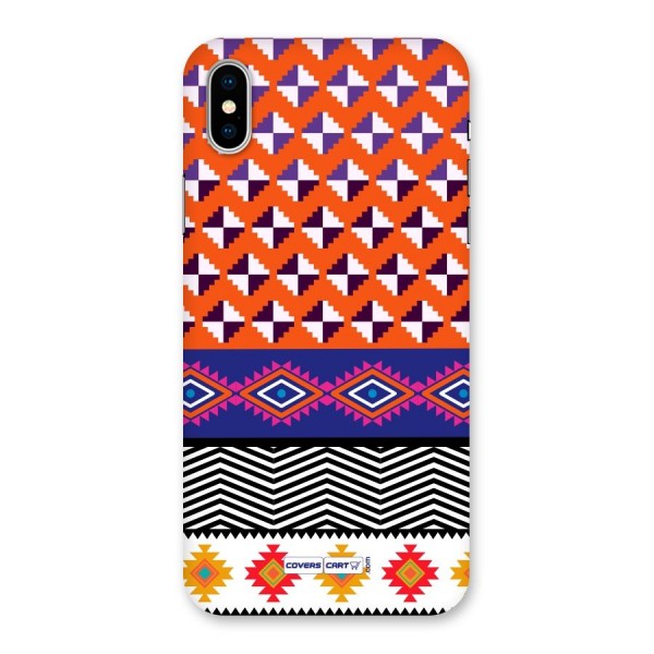 Mixed Pattern Aztec Back Case for iPhone X