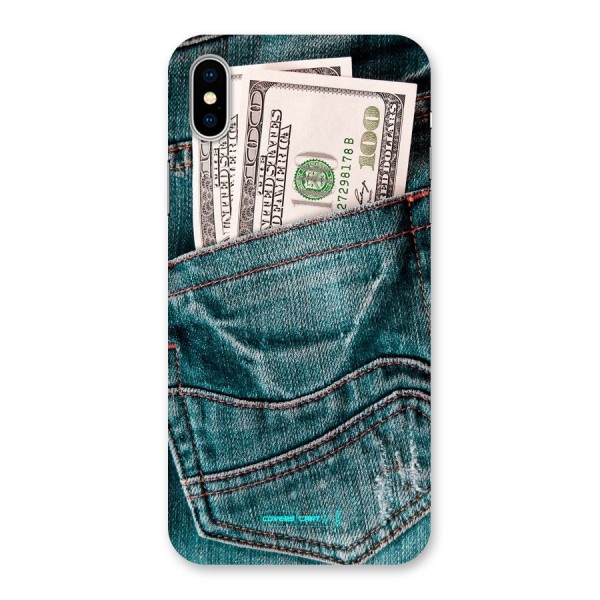 Money in Jeans Back Case for iPhone X