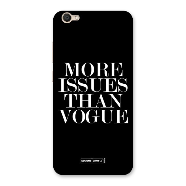 More Issues than Vogue (Black) Back Case for Vivo V5