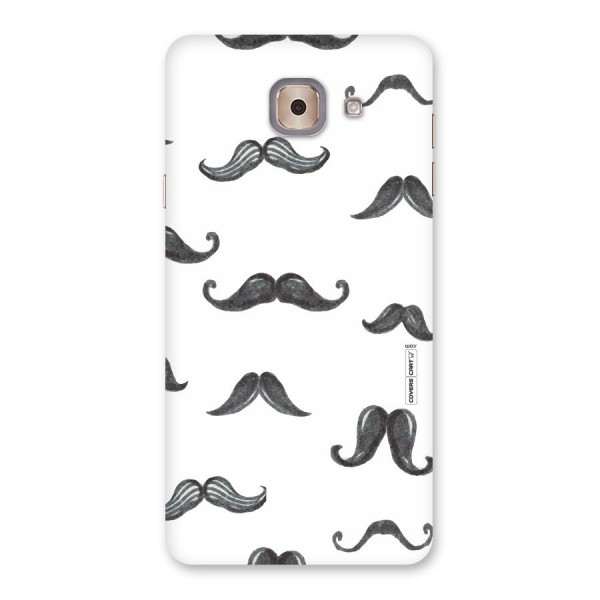 Moustache Pattern (Black) Back Case for Galaxy J7 Max