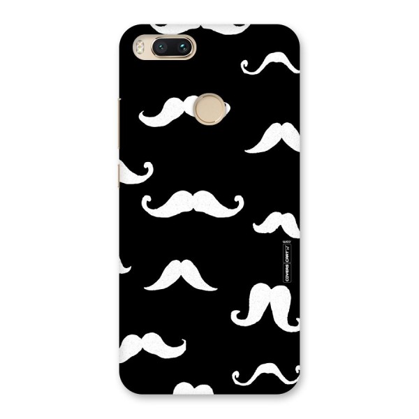 Moustache Pattern (White) Back Case for Mi A1