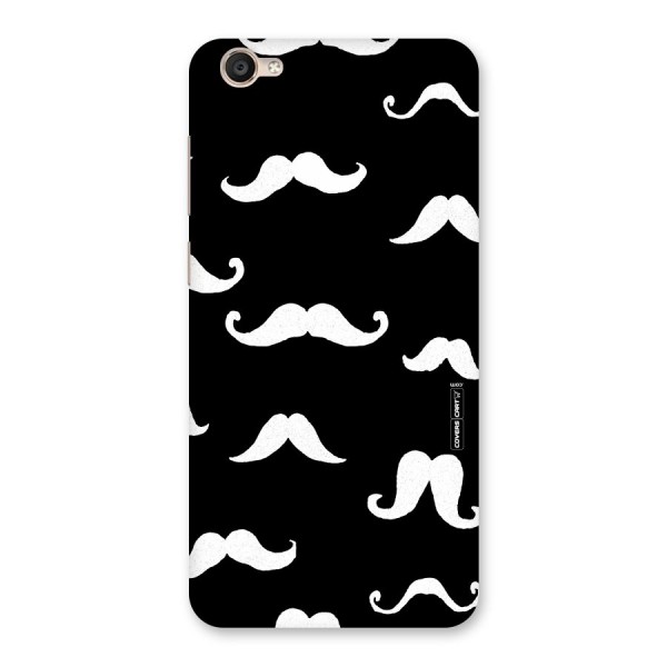 Moustache Pattern (White) Back Case for Vivo Y55L