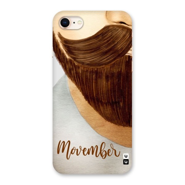 Movember Moustache Back Case for iPhone 8