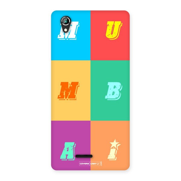 Mumbai Alphabets Back Case for Lava Iris 800