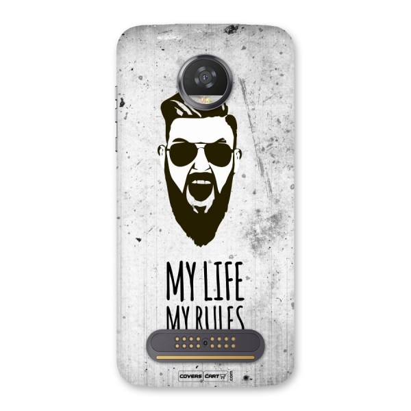 My Life My Rules Back Case for Moto Z2 Play