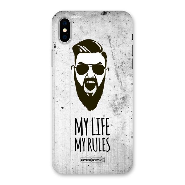 My Life My Rules Back Case for iPhone X