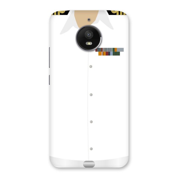 Navy Uniform Back Case for Moto E4 Plus