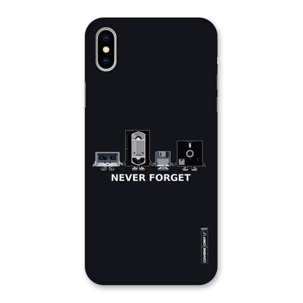 Never Forget Back Case for iPhone X