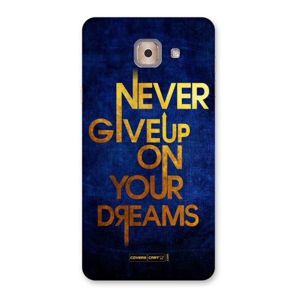 Never Give Up Back Case for Galaxy J7 Max