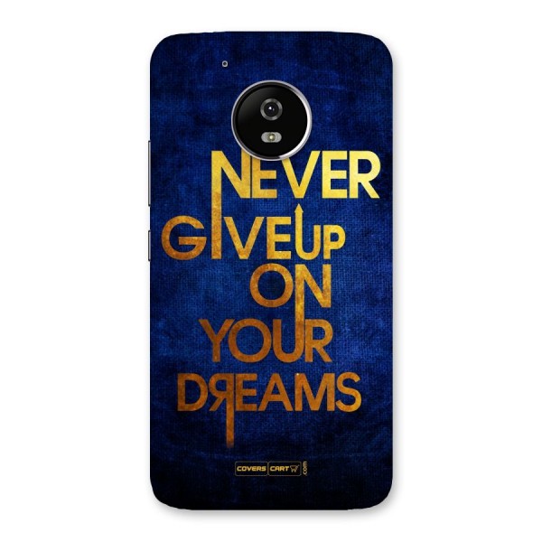 Never Give Up Back Case for Moto G5