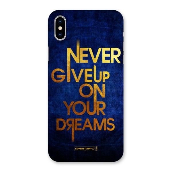 Never Give Up Back Case for iPhone X