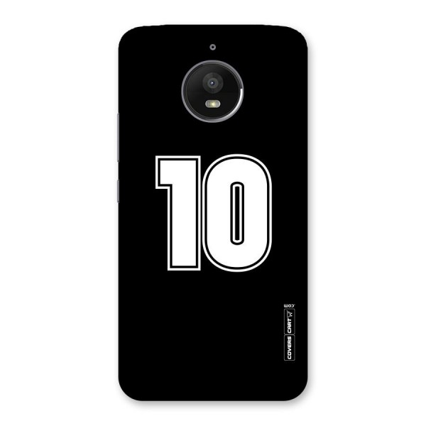 Number 10 Back Case for Moto E4 Plus