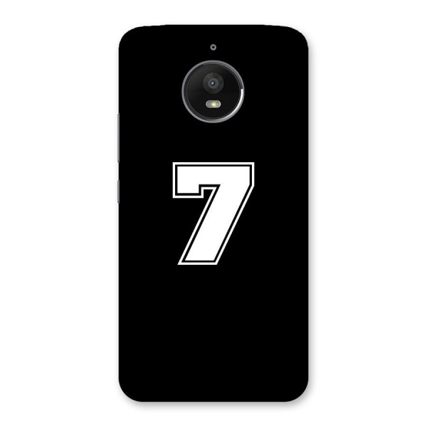 Number 7 Back Case for Moto E4 Plus