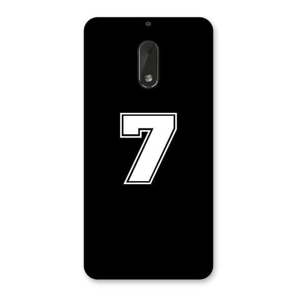 Number 7 Back Case for Nokia 6