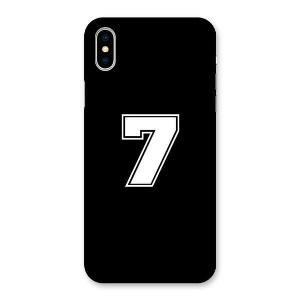 Number 7 Back Case for iPhone X