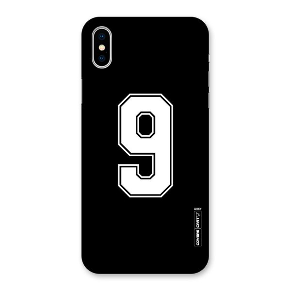 Number 9 Back Case for iPhone X