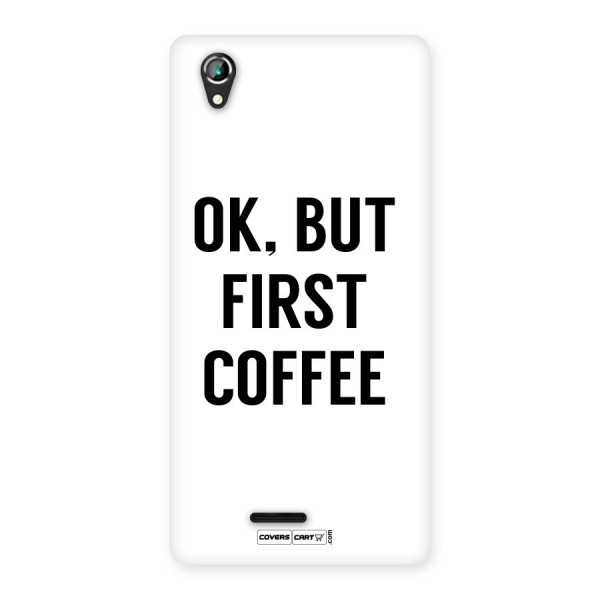 OK But First Coffee Back Case for Lava Iris 800