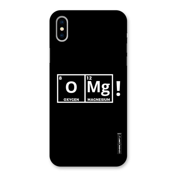 OMG Chemistry Pun Back Case for iPhone X
