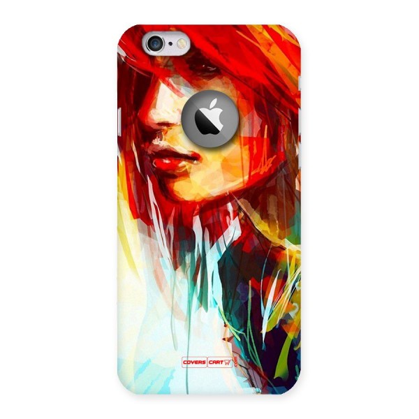 Painted Girl Back Case for iPhone 6 Logo Cut