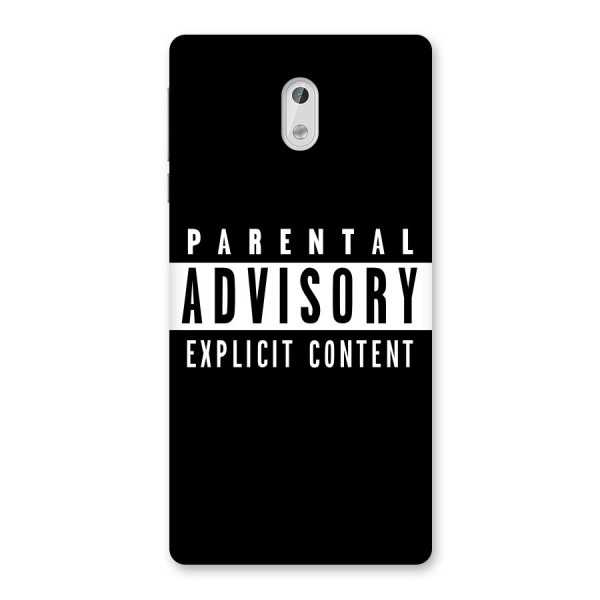 Parental Advisory Label Back Case for Nokia 3