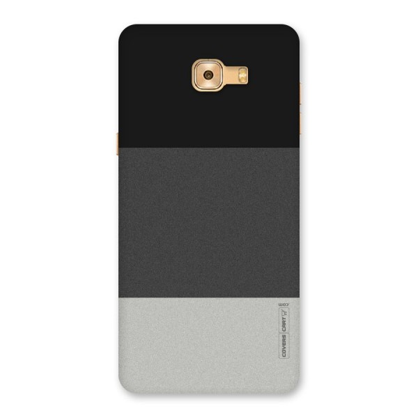 Pastel Black and Grey Back Case for Galaxy C9 Pro
